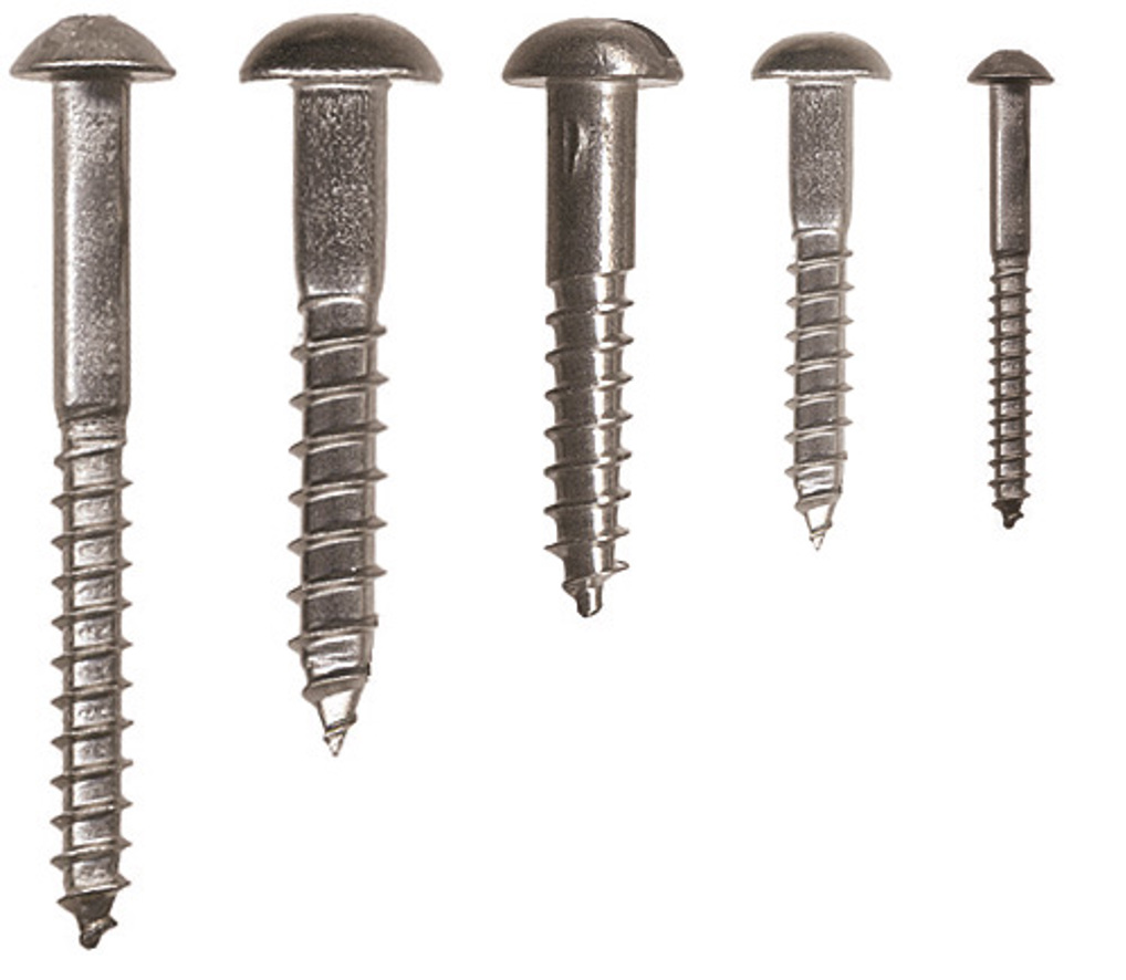 Niroholzschrauben Halbrundkopf