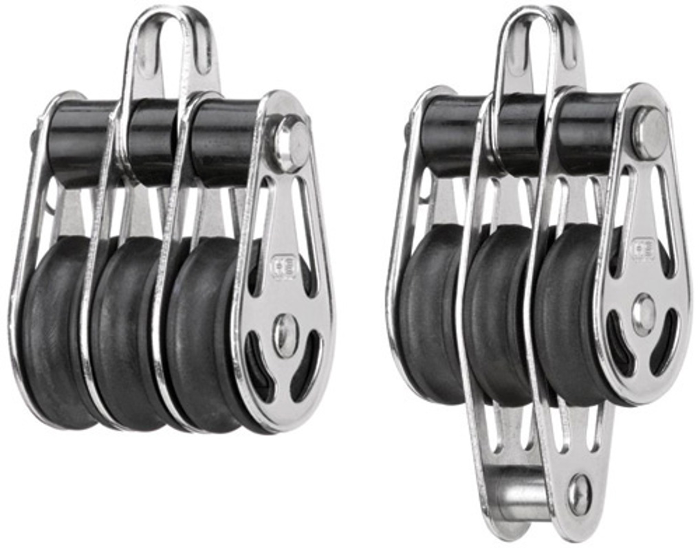 Edelstahl Block dreifach