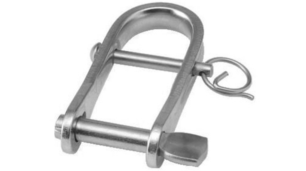 Niroflachstahlschlüsselschäkel mit Steg