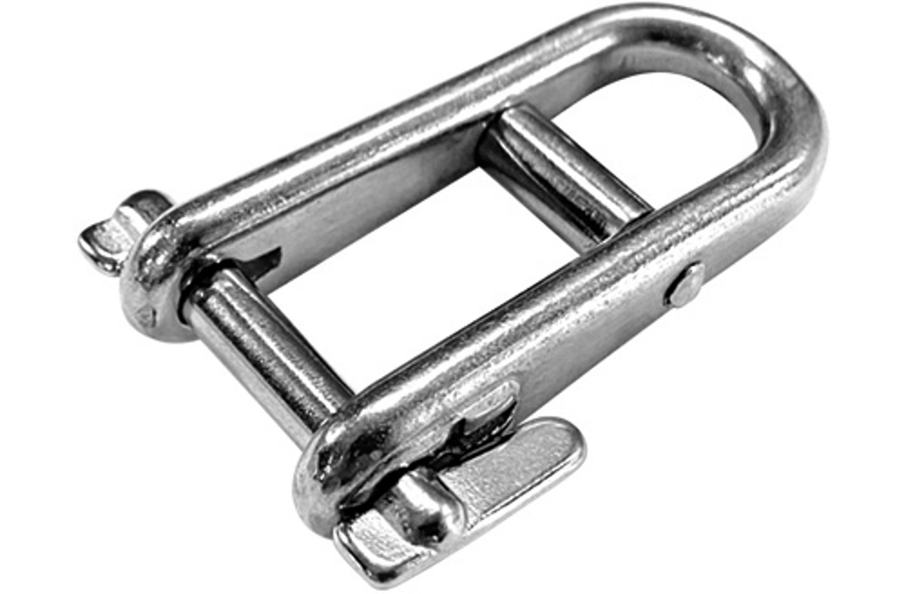 Niroschlüsselschäkel mit Steg